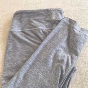 Lululemon grey heathered wunder under legging
